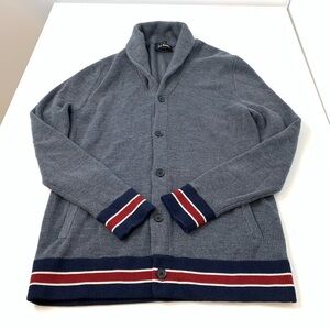 The Kooples Sport Cardigan Men’s Merino Wool Sz Large Shawl Collar Grandpacore